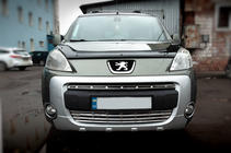 Peugeot Partner Tepee 2008-2018 Grillabdeckungen (2-tlg., Edelstahl) Carmos - Türkischer Edelstahl Foto 1