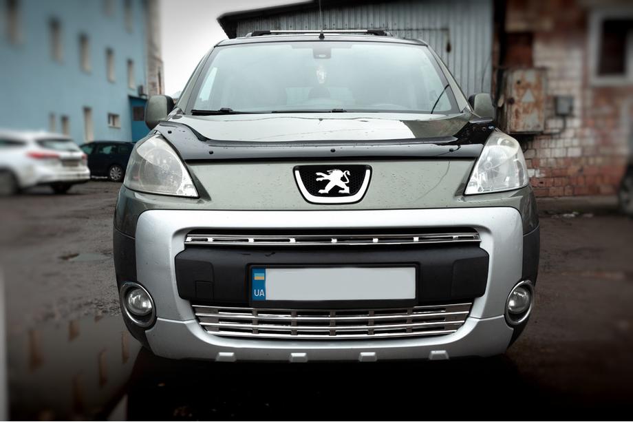 Peugeot Partner Tepee 2008-2018 Grillabdeckungen (2-tlg., Edelstahl) Carmos - Türkischer Edelstahl Image