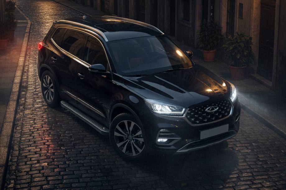 Chery Tiggo 8 2017- Trittbretter Allmond Black (2 Stk., Aluminium) Image