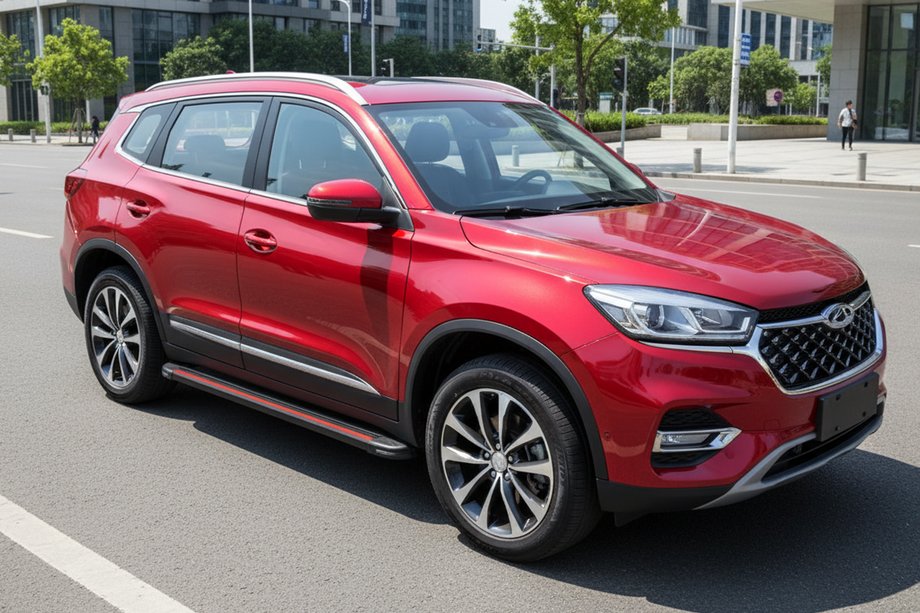 Chery Tiggo 8 2017- Seitenschweller Maya Red (2 Stk., Aluminium) Foto 1