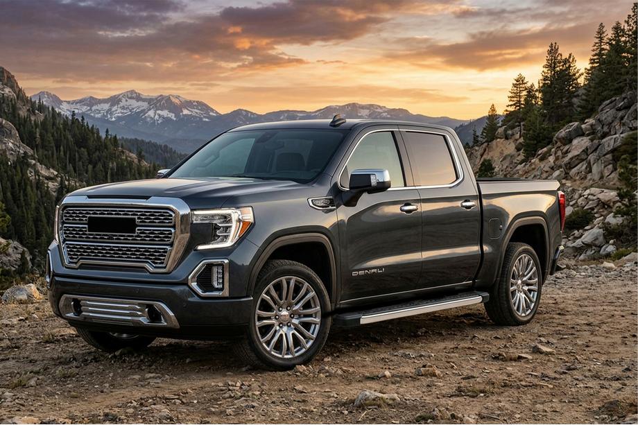 GMS Sierra 2019- Seitenschweller BlackLine (2 Stk., Aluminium) Foto 1