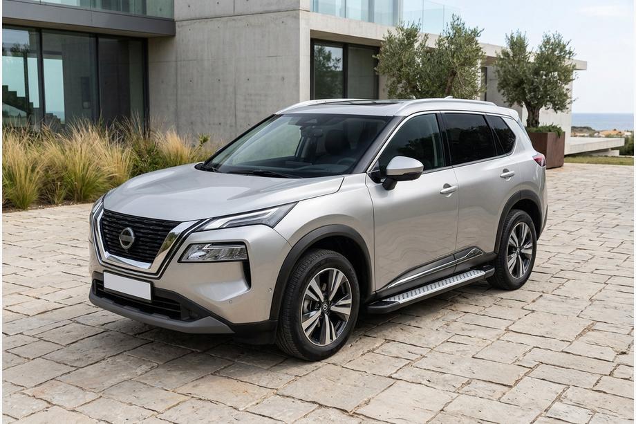 Nissan X-trail T33/Rogue 2022- Trittbretter Allmond Grey (2 Stk., Aluminium) Foto 1