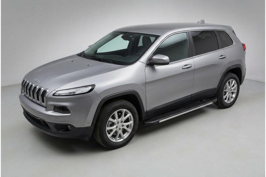 Jeep Cherokee KL 2013- Seitenschweller Bosphore Grey (2 Stk., Aluminium) Image