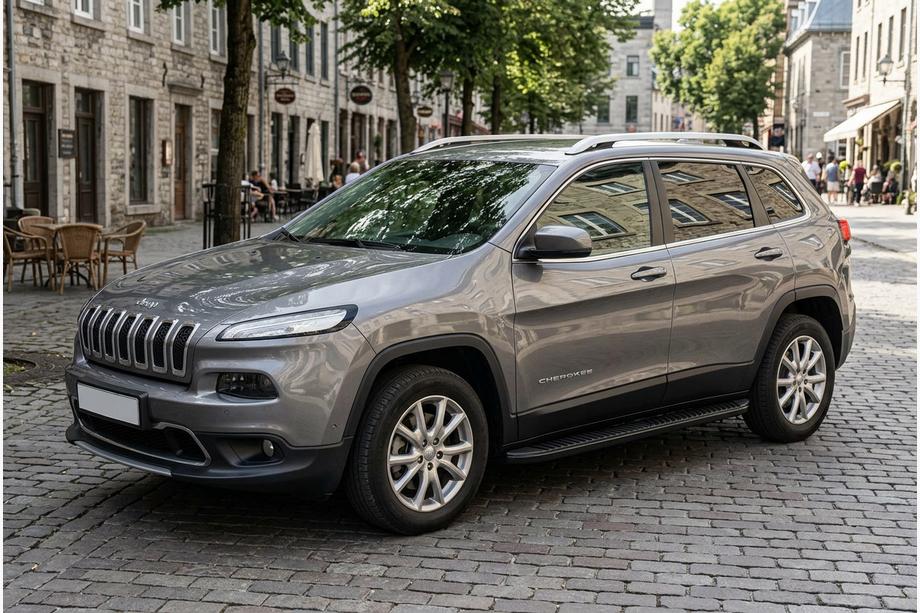 Jeep Cherokee KL 2013- Seitenschweller Tayga Black (2 Stk., Aluminium) Foto 1