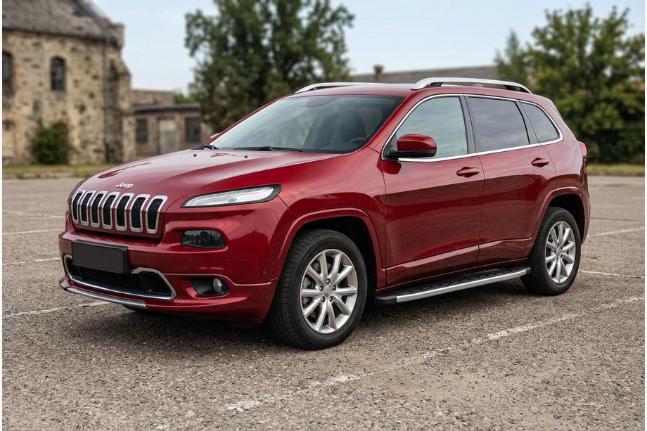 Jeep Cherokee KL 2013- Seitenschweller Fullmond (2 Stk., Aluminium) Foto 1