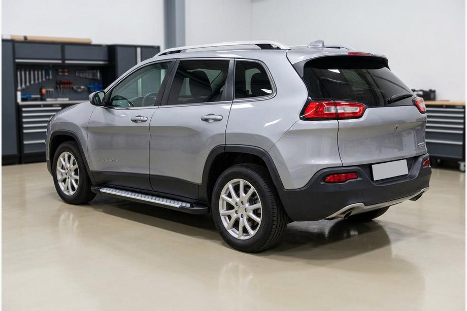 Jeep Cherokee KL 2013- Trittbretter Allmond Grey (2 Stk., Aluminium) Image