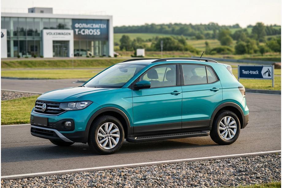 Volkswagen T-Cross 2019- Trittbretter Allmond Black (2 Stk., Aluminium) Image