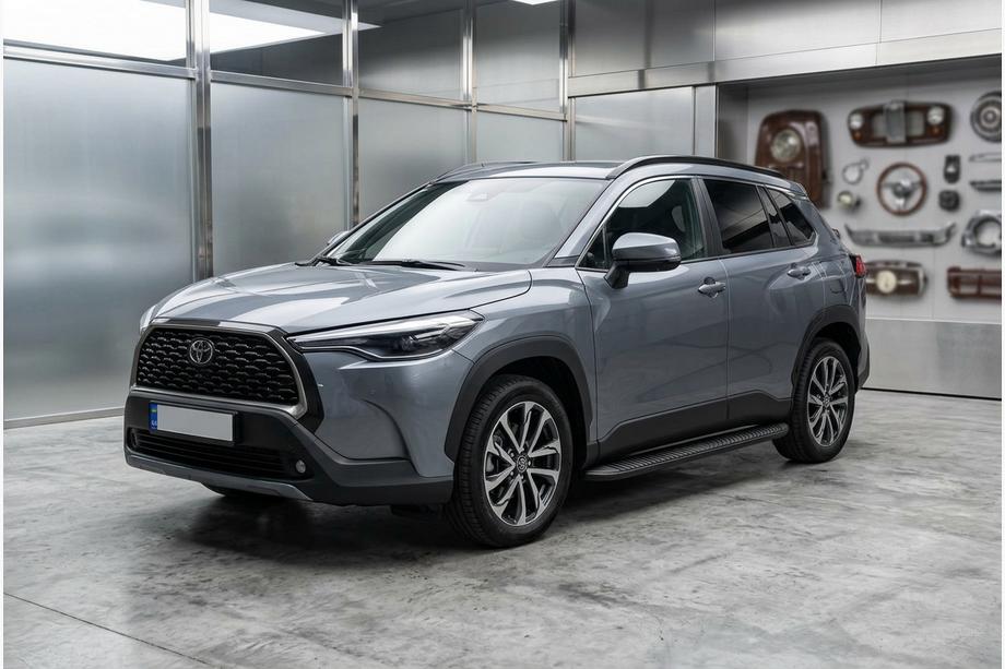 Toyota Corolla Cross 2020- Seitenschweller Tayga Black (2 Stk., Aluminium) Image