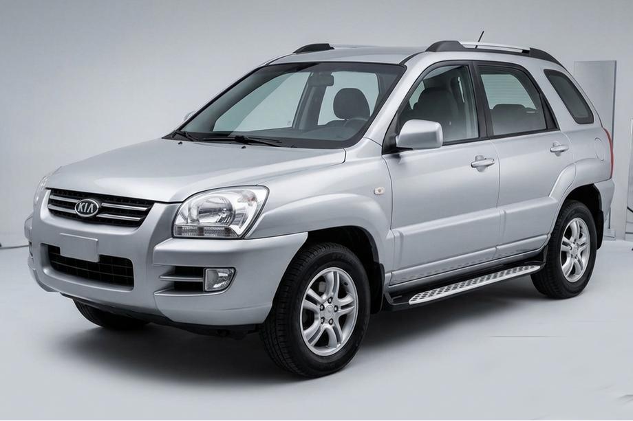 Kia Sportage 2004-2010 Trittbretter Shining V1 (2 Stk., Aluminium) Image