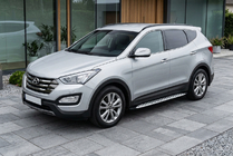 Hyundai Santa Fe 3 2012-2018 Trittbretter Shining V1 (2 Stk., Aluminium) Foto 1