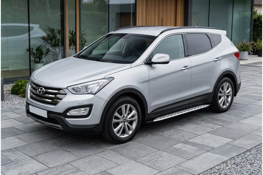 Hyundai Santa Fe 3 2012-2018 Trittbretter Shining V1 (2 Stk., Aluminium) Image