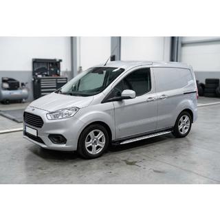 Trittbretter Shining V1 (2 Stk., Aluminium) Ford Courier 2014-2023 Foto 1