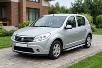 Renault Sandero 2007-2013 Trittbretter Shining V1 (2 Stk., Aluminium) Foto 1