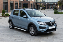 Renault Sandero 2013-2022 Trittbretter Shining V1 (2 Stk., Aluminium) Foto 1