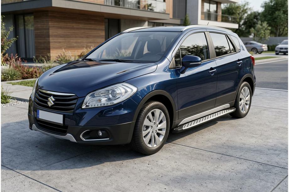Suzuki SX4 S-Cross 2013-2016 Trittbretter Shining V1 (2 Stk., Aluminium) Image