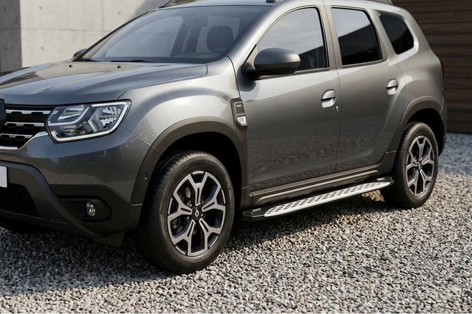 Renault Duster 2018-2024 Trittbretter Shining V1 (2 Stk., Aluminium) Image