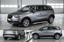 Opel Crossland X 2017-2024 Trittbretter Shining V1 (2 Stk., Aluminium) Foto 1