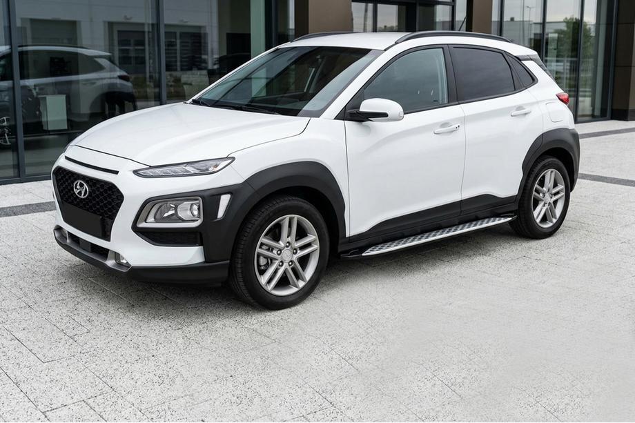 Hyundai Kona 2017-2023 Trittbretter Shining V1 (2 Stk., Aluminium) Image
