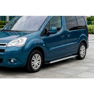 Trittbretter Shining V1 (2 Stk., Aluminium) Peugeot Partner Tepee 2008-2018 Foto 1