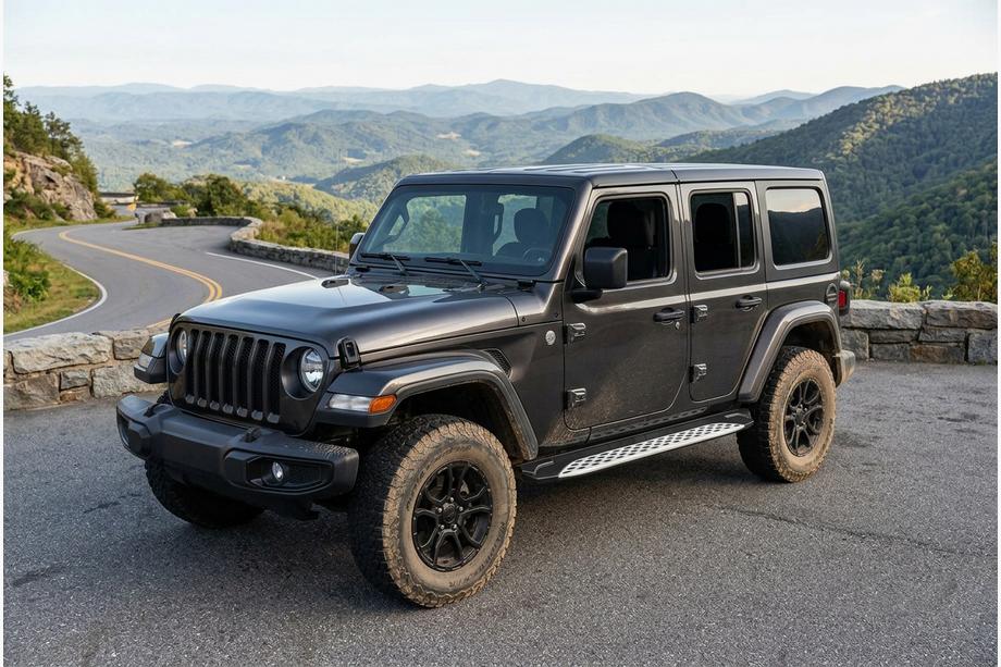 Jeep Wrangler 2018- Trittbretter Shining V1 (2 Stk., Aluminium) Image