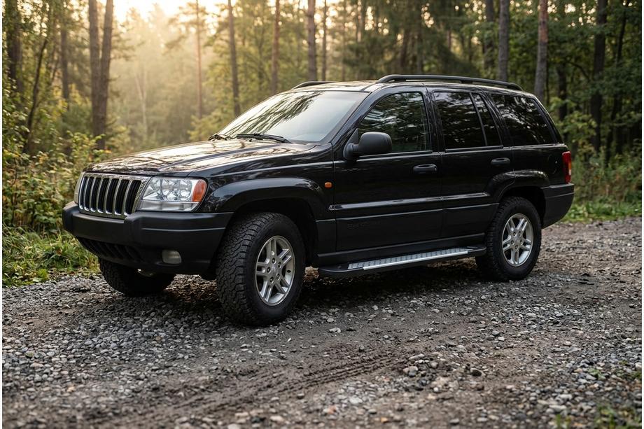 Jeep Grand Cherokee WJ 1999-2004 Trittbretter Allmond Grey (2 Stk., Aluminium) Image