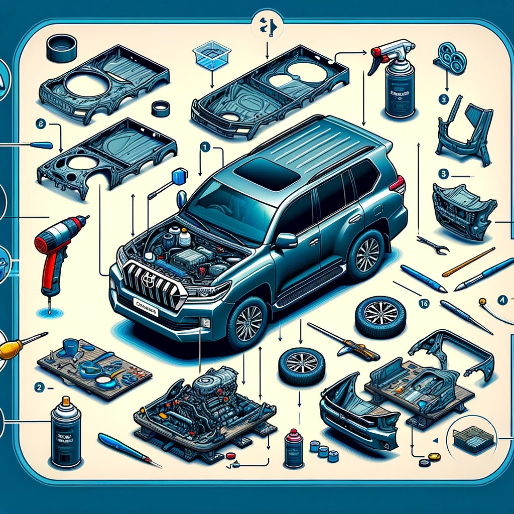 Vereinfachung der Installation eines Bodykits an einem Toyota Land Cruiser 200