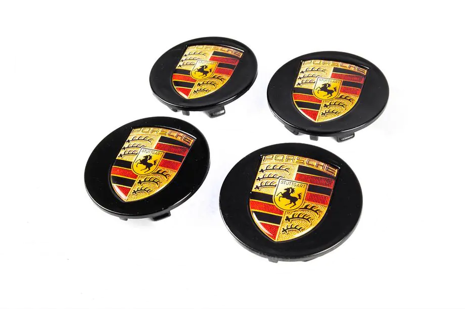 Porsche Felgendeckel 76/71mm schwarz (4 Stk) Image