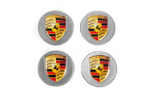 Porsche Felgendeckel 76/71mm grau (4 Stk) Foto 2
