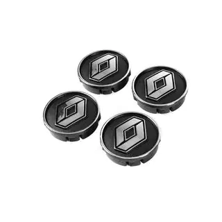 Schwarze Felgendeckel ren60tur-bl (59mm auf 55mm, 4 Stk)