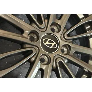 Schwarze Felgendeckel hyun60tur-bl (59mm auf 55mm, 4 Stk)