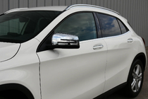 Mercedes GLA X156 2014-2019 Spiegelabdeckungen (2 Stk, Edelstahl) Foto 1