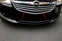 Opel Insignia 2008-2017 Chrom Kühlergrill Blenden (2014-2017, Edelstahl) Foto 1