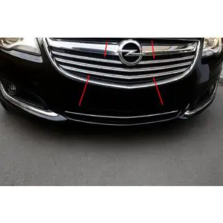 Chrom Kühlergrill Blenden (2014-2017, Edelstahl) Opel Insignia 2008-2017 Foto 1