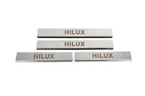 Toyota Hilux 2015- Einstiegsleisten Abdeckung (4 Stk, Edelstahl) Foto 1