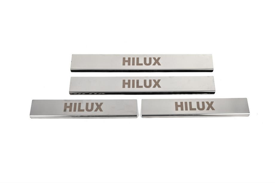 Toyota Hilux 2015- Einstiegsleisten Abdeckung (4 Stk, Edelstahl) Image