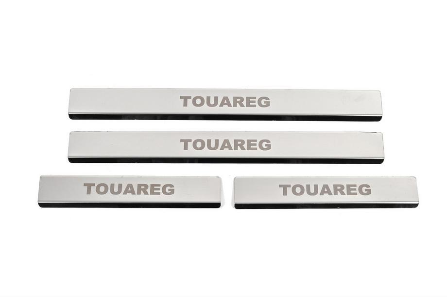 Volkswagen Touareg 2010-2018 Einstiegsleisten Edelstahl Carmos V1 (4 Stk) Foto 1