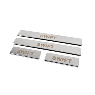 Einstiegsleisten Abdeckung (4 Stk, Edelstahl) Suzuki Swift 2005-2010 Foto 2