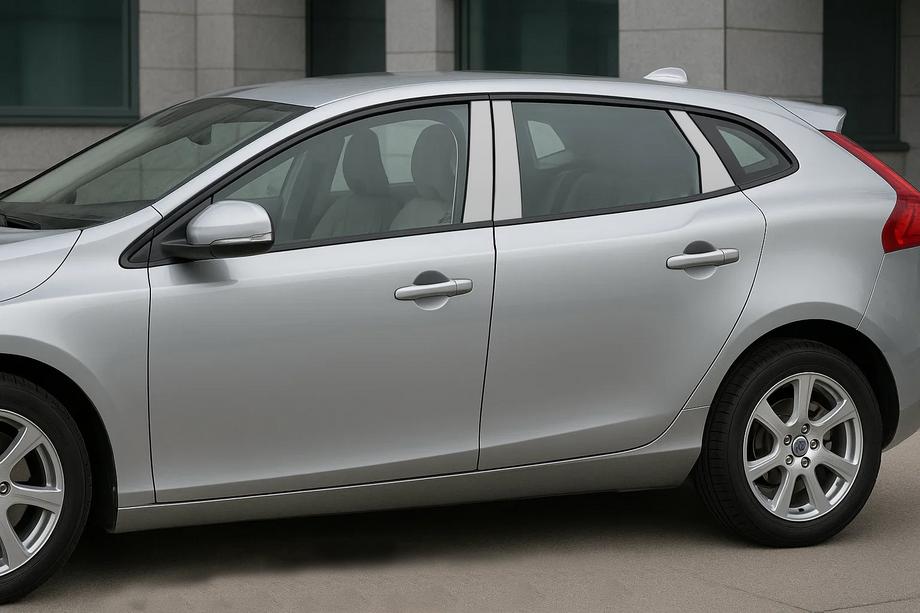 Volvo V40 2012- Edelstahl Türsäulen Abdeckungen Image