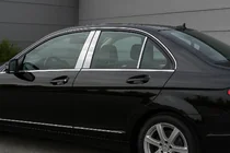 Mercedes C-class W204 2007-2015 Edelstahl Türsäulen Abdeckungen (6 Stk) Foto 1
