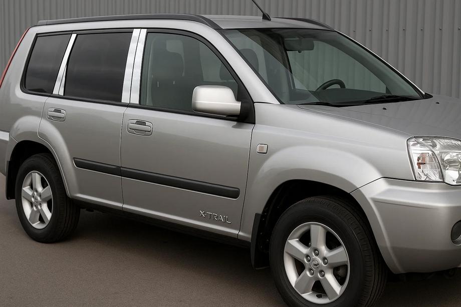 Nissan X-trail T30 2002-2007 Edelstahl Türsäulen Abdeckungen (8 Stk) Image