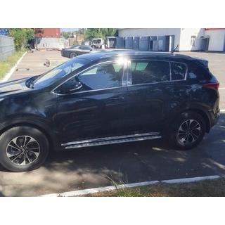 Edelstahl Türsäulen Abdeckungen (6 Stk) Kia Sportage 2015-2021 Foto 3