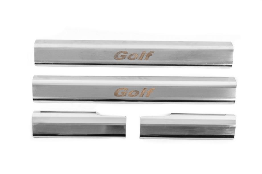 Volkswagen Golf 6 2008-2014 Einstiegsleisten Edelstahl innen Carmos (4 Stk) Image