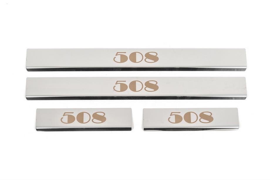 Peugeot 508 2010-2018 Einstiegsleisten Carmos (4 Stk, Edelstahl) Image