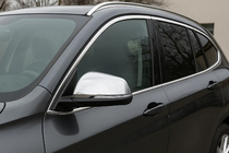 BMW X1 F48 2015-2022 Spiegelabdeckungen (2 Stk, Edelstahl) Carmos Foto 1
