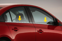 Renault Symbol 1999-2008 Fensterzierleisten Edelstahl Aussen (Sedan, 4 Stk) Foto 1