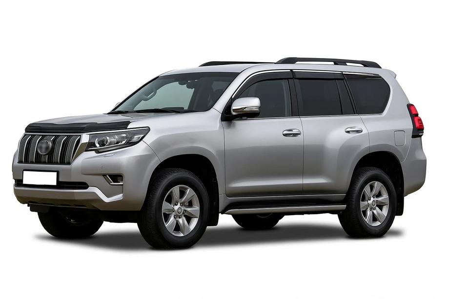 Toyota Land Cruiser Prado 150 2009-2023 Windabweiser mit Chromleisten Niken Luxury (6 Stk) Image