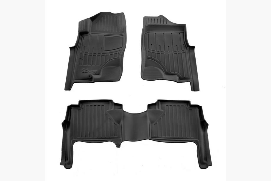 Nissan Navara 2006-2015 Stingray 3D Fußmatten (5 Stk, Polyurethan) Image
