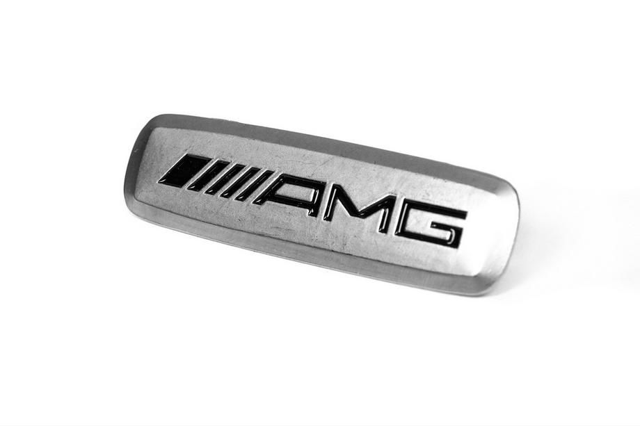Mercedes-Benz AMG Aluminium Emblem für Fußmatten (1 Stk) Foto 2