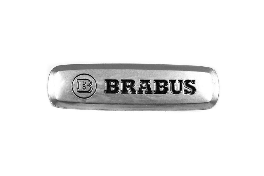 Mercedes-Benz Brabus Aluminium Emblem für Fußmatten (1 Stk) Foto 1