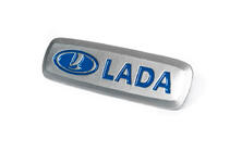 Lada Aluminium Emblem für Fußmatten (1 Stk) Foto 2